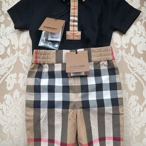 Burberry Classic Beige Checkered Toddler Shorts